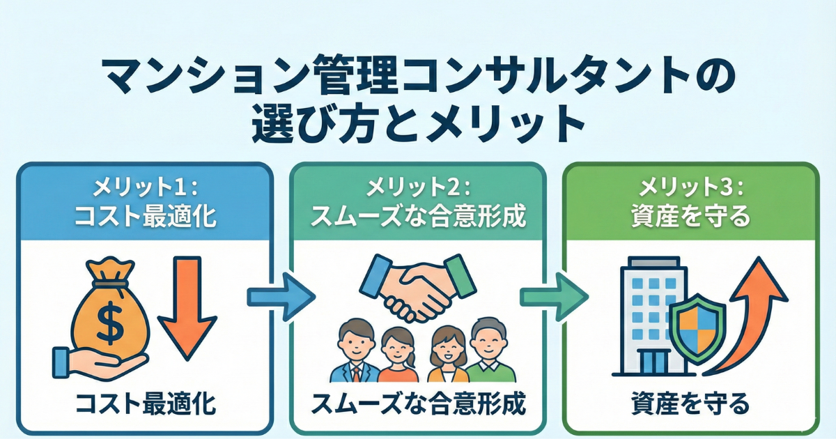マンション管理コンサルタントの選び方｜費用相場と導入メリットを解説