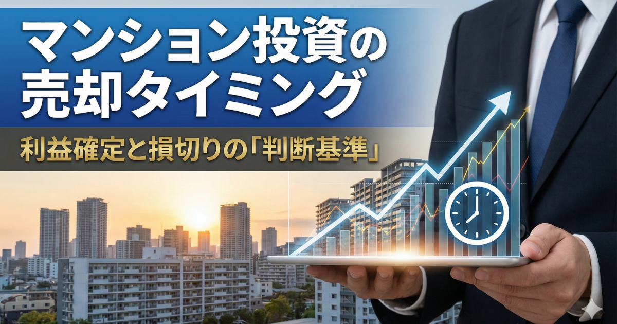 マンション投資の売却のタイミングの写真