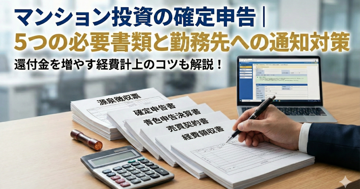 マンション投資の確定申告の写真