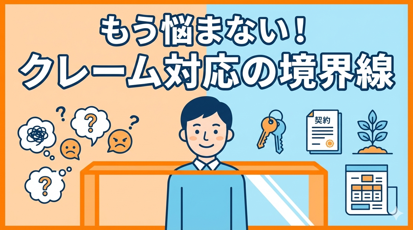 入居者の細かいクレームに疲れたオーナーへ｜対応すべき線引きとは