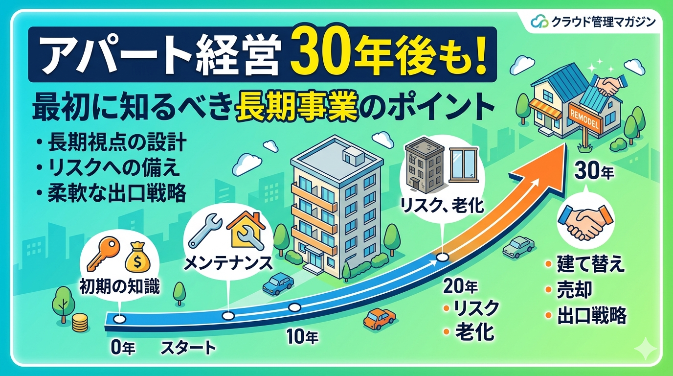アパート経営30年後も続けるために｜最初に知っておきたいこと