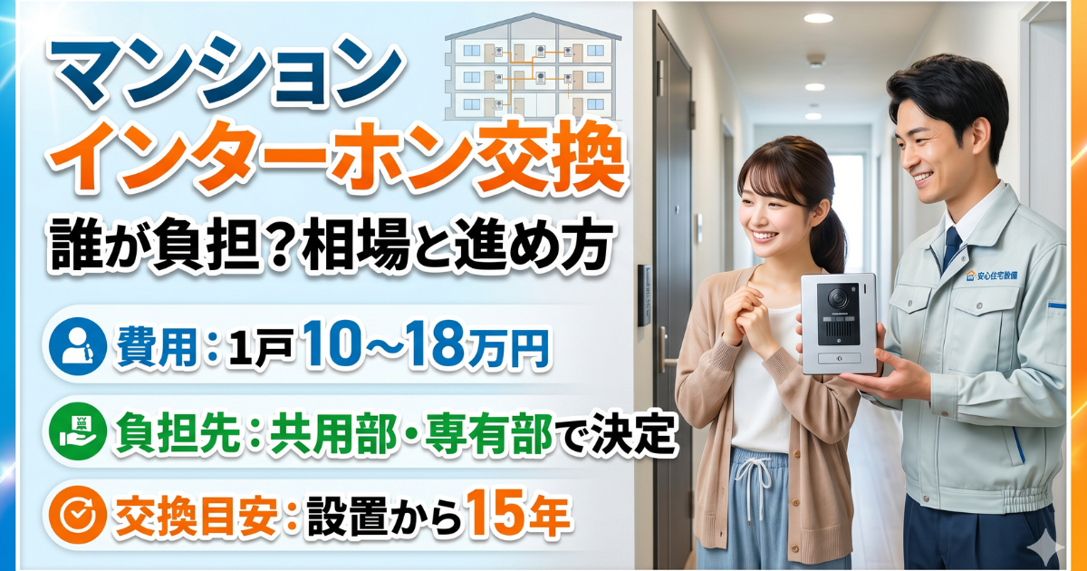 マンションのインターホン交換についての写真サムネイル画像