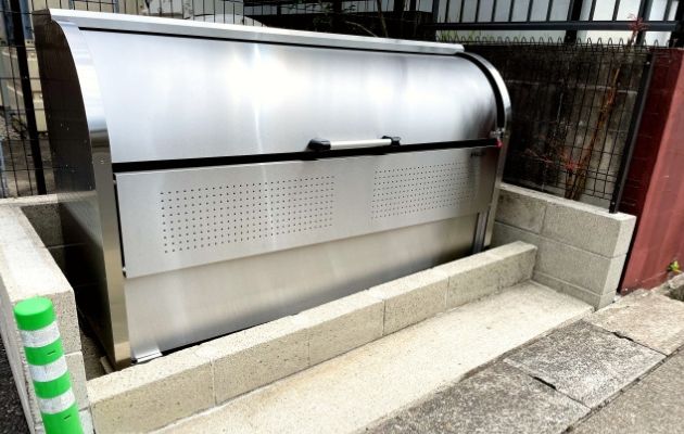 マンションのゴミ捨て場の写真