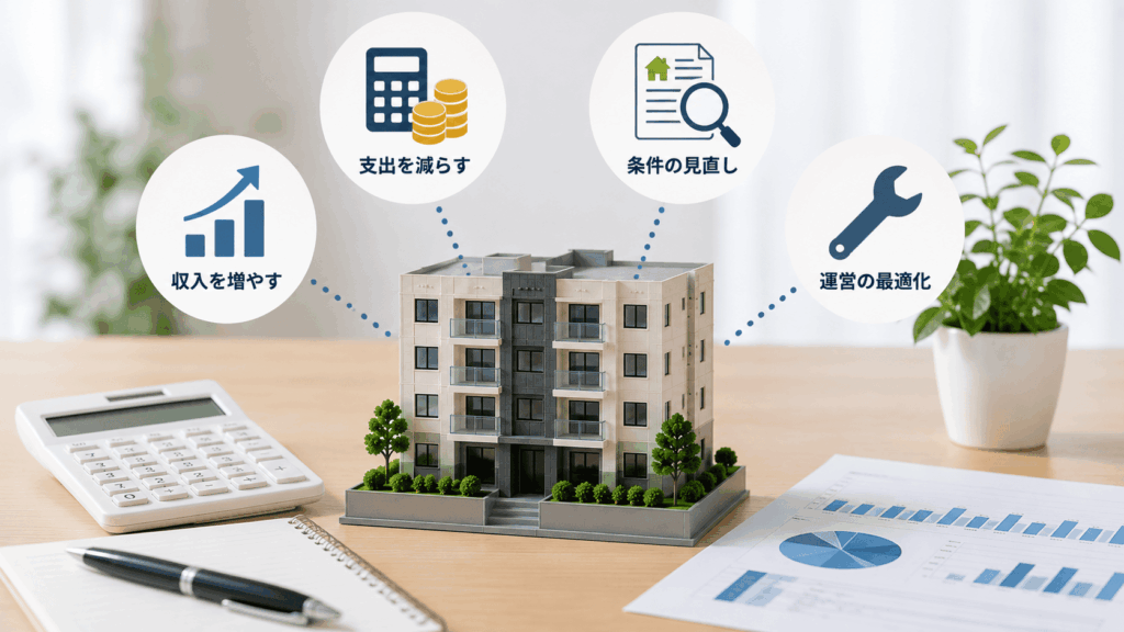 不動産投資の手残りが少ないときの改善方法
