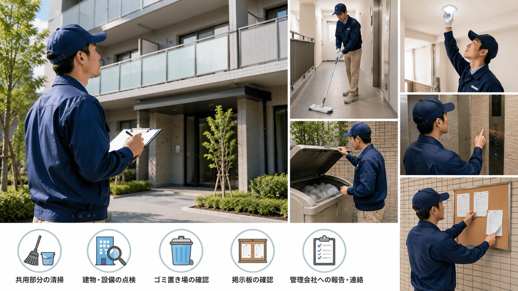 マンションの巡回管理で行う仕事内容