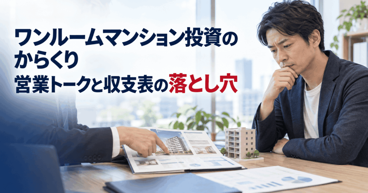 ワンルームマンション投資のからくり｜営業トークと収支表の落とし穴