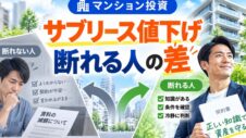マンション投資、サブリーズ値下げの断れる人の実写サムネイル画像