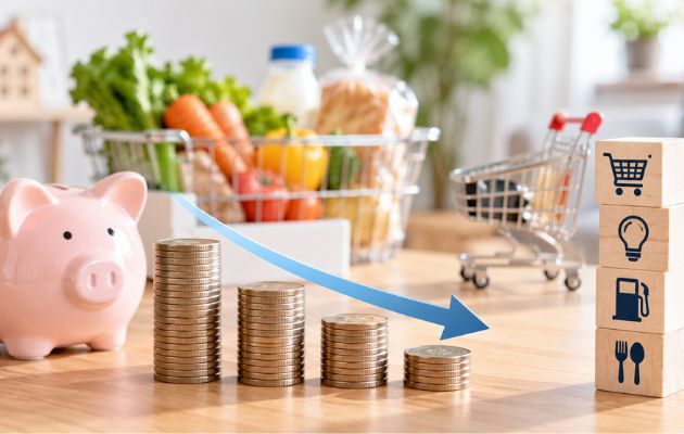 現金、預金ではインフレに弱いことを表している写真