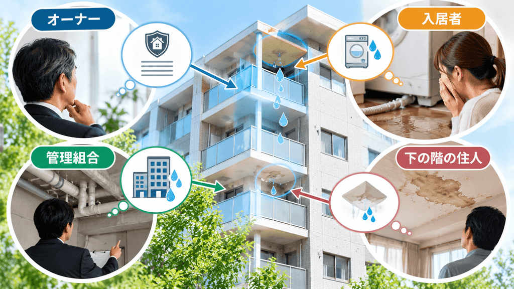 マンションの水漏れ費用は誰が負担する?