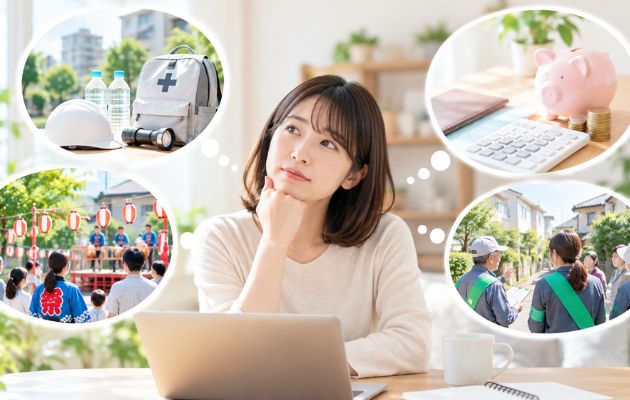 女性が町内会に加入するとどんなメリットやデメリットがあるのか考えている写真