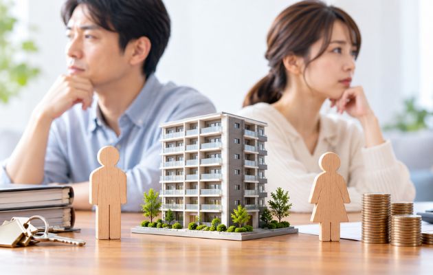 マンション投資は離婚で財産分与の対象になるのかを表している写真