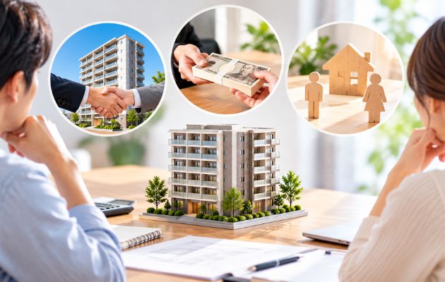 投資マンションを財産分与で分ける方法を表している写真
